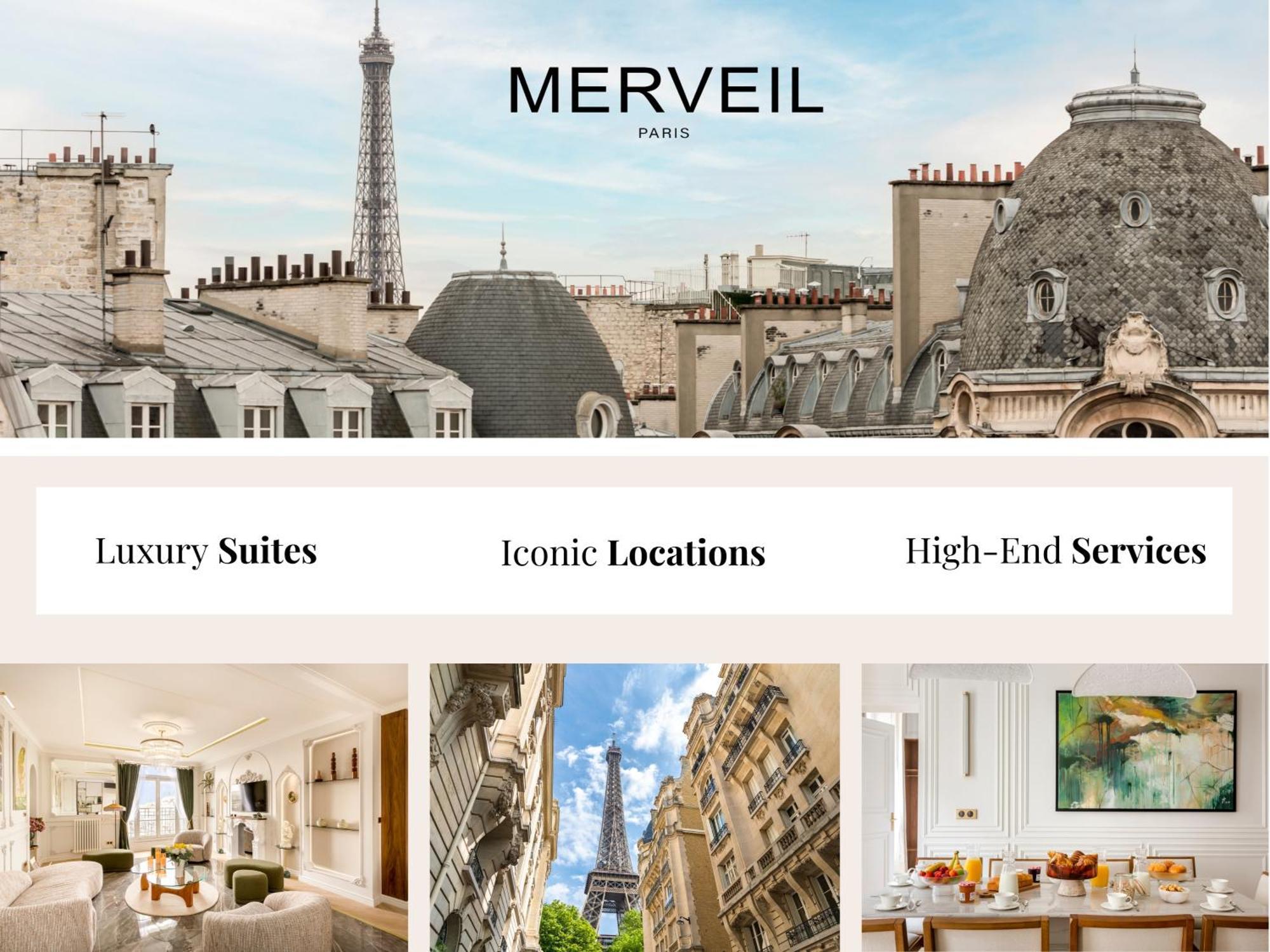 Apartment Merveil Family - Tilsitt - Eiffel Tower View Paris